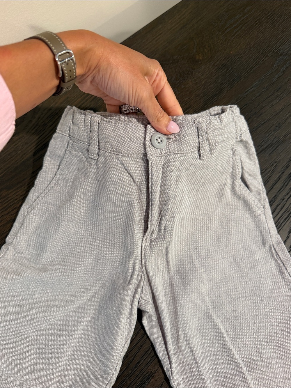 Zara Light Gray Casual Boys' Shorts (7-8) - Picture 2 of 4